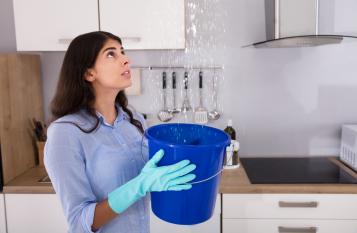 Le infiltrazioni di acqua dal terrazzo